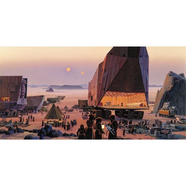 Komar Tapet Fotografi Star Wars Marknad av Java Dela Rymdfarkost 250 x 500 cm Non-woven