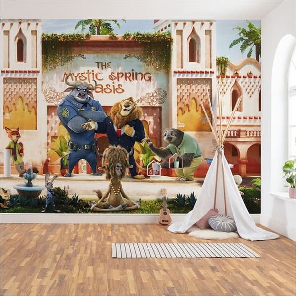 Komar Tapet Foto Disney Zootopia djur tjur lejon får 250 x 350 cm Non-woven