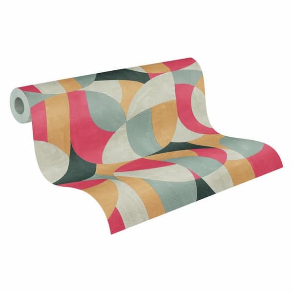Papper utan papper 399323 grå beige Röd grafisk French Affair A.S. Creation
