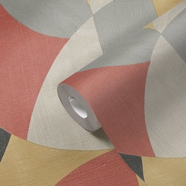 Papper utan papper 399323 grå beige Röd grafisk French Affair A.S. Creation