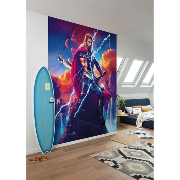 Komar Tapet digitalt Foto Marvel Rättvisa Thor Gud av Åska 250 x 200 cm Non-woven