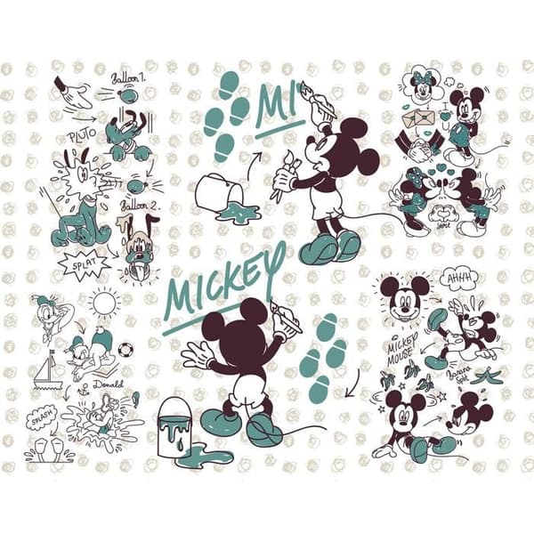 Komar Tapet Foto Disney Mickey och hans Vänner 280 x 350 cm Non-woven Klassisk