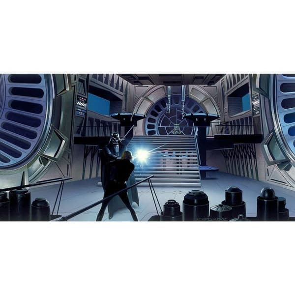 Komar Tapet Foto Star Wars Duel Jedi Luke Darth Vader 250 x 500 cm Non-woven