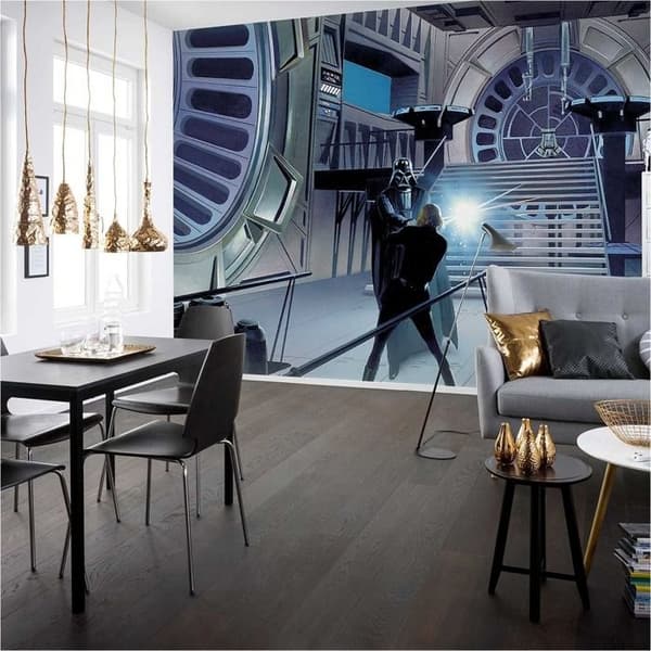 Komar Tapet Foto Star Wars Duel Jedi Luke Darth Vader 250 x 500 cm Non-woven