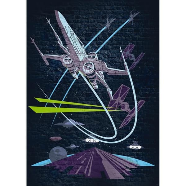 Tapet med foto Star Wars Betong X-Wing 280 x 200 cm Nonwoven Betong Rymdskepp