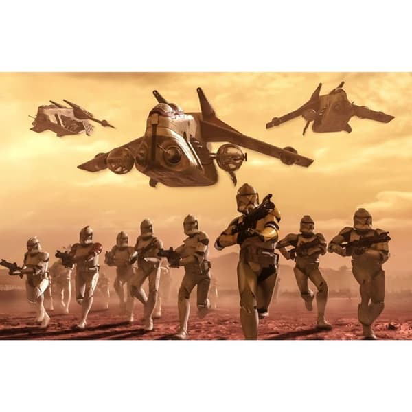 Komar Fototapet på Non-woven Star Wars Klonarmén 260 x 400 cm Rymdfartyg