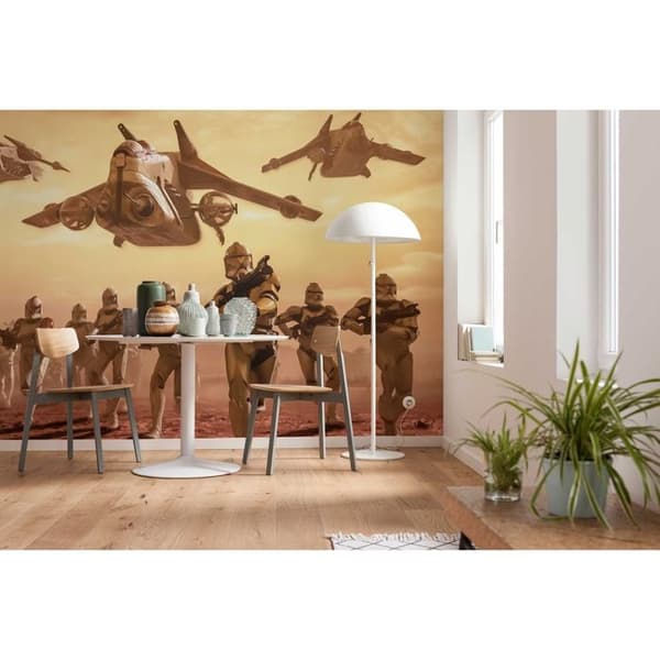 Komar Fototapet på Non-woven Star Wars Klonarmén 260 x 400 cm Rymdfartyg