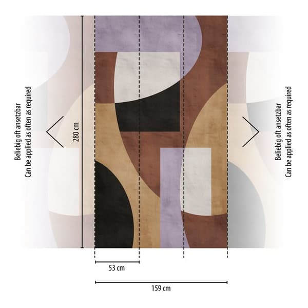 A.S. Creation Tapeter foto The Wall III 398591 Ett mönster per rulle Abstrakt Brun Beige