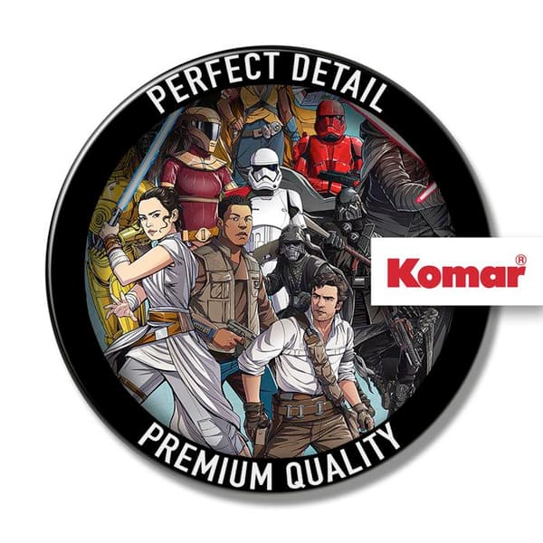 Komar Tapet digitalt foto på non-woven Star Wars trilogi BD 280 x 400 cm Retro stil