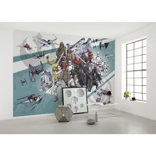 Komar Tapet digitalt foto på non-woven Star Wars trilogi BD 280 x 400 cm Retro stil