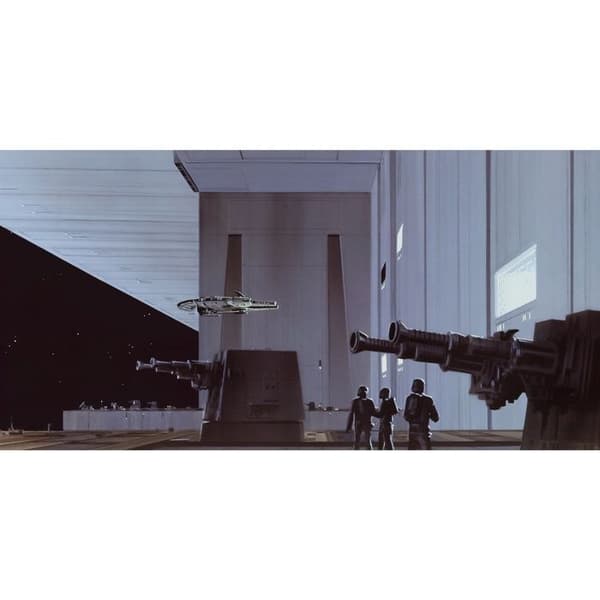 Komar Tapet Foto Star Wars Dödsstjärnan Hangar 250 x 500 cm Vävda