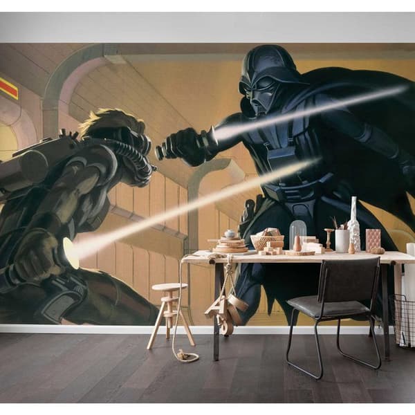 Komar Digitalt Tapet Foto på Non-Woven Star Wars Dark Vader Luke Strid 250 x 500 cm