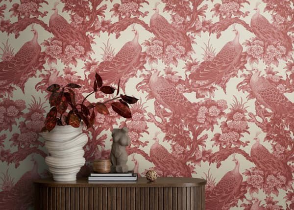 Non-woven tapet 399824 röd ecru Pink fuchsia blommor floral Michalsky 6 A.S. Creation