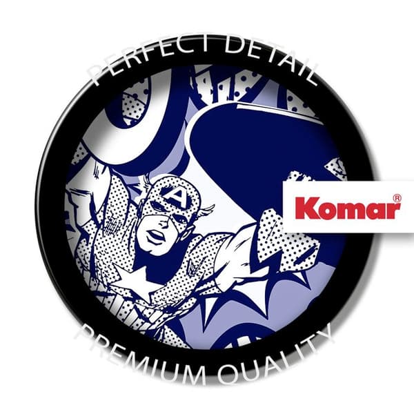 Komar Fototapet Marvel Captain America Pow 125 x 125 cm Non-woven Självhäftande Sköld