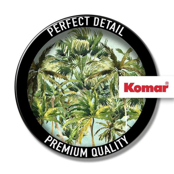 Komar Digitalt Tapet Fotografi på Non-Woven Disney Palmblad 125 x 125 cm Rundt Klistermærke