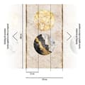 Miniatyrbild 3 av 4: A.S. Creation Fototapet The Wall III 398501 Ett mönster per rulle Marmor Beige Guld