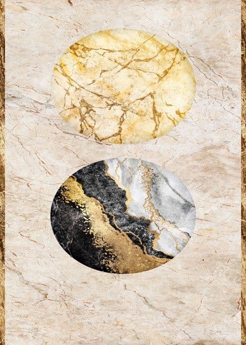 A.S. Creation Fototapet The Wall III 398501 Ett mönster per rulle Marmor Beige Guld