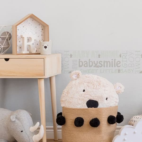 A.S.Création Border Little Stars Border 5,00 M X 0,17 M Metallic Grön Vit Made IN Germany 358481 35848-1
