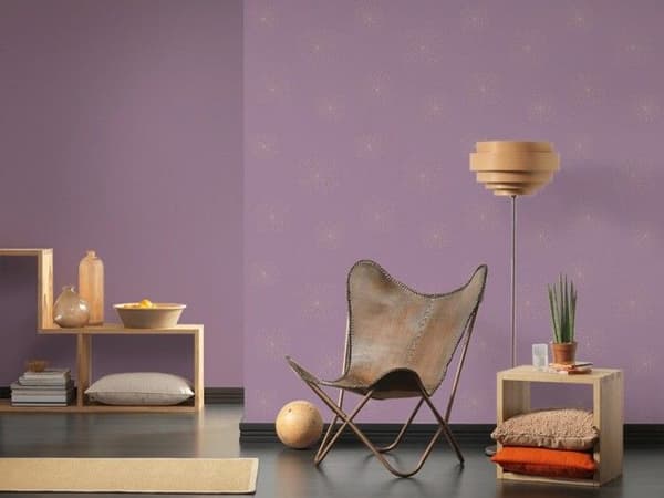 A.S. Creation Skandinavisk 2 367842 non-woven tapet blommig 0.53 m x 10.05 m mauve