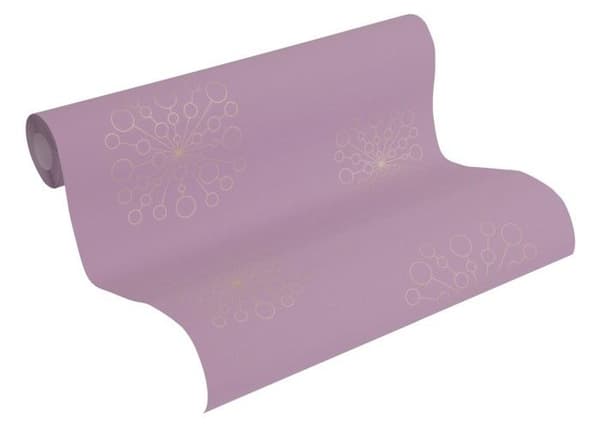 A.S. Creation Skandinavisk 2 367842 non-woven tapet blommig 0.53 m x 10.05 m mauve