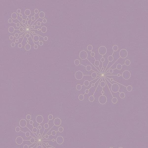 A.S. Creation Skandinavisk 2 367842 non-woven tapet blommig 0.53 m x 10.05 m mauve