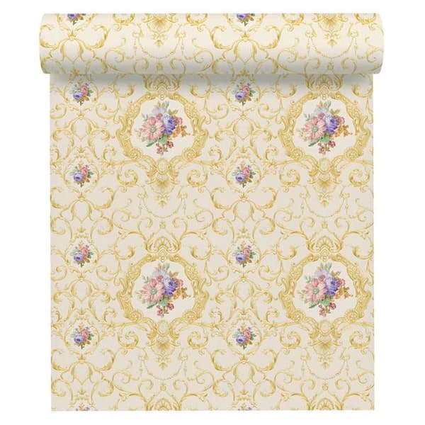 A.S. Creation Château 5 343911 non-woven tapet vintage 0.53 m x 10.05 m färgglad