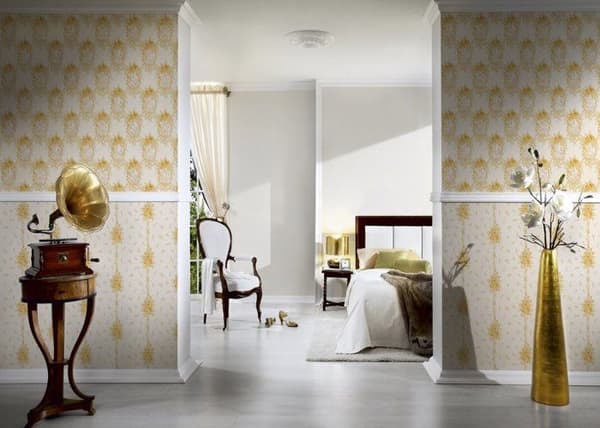 A.S. Creation Château 5 345003 non-vävd tapet blommönster 0.53 m x 10.05 m beige