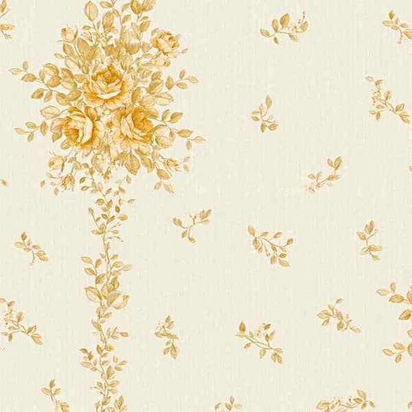 A.S. Creation Château 5 345003 non-vävd tapet blommönster 0.53 m x 10.05 m beige