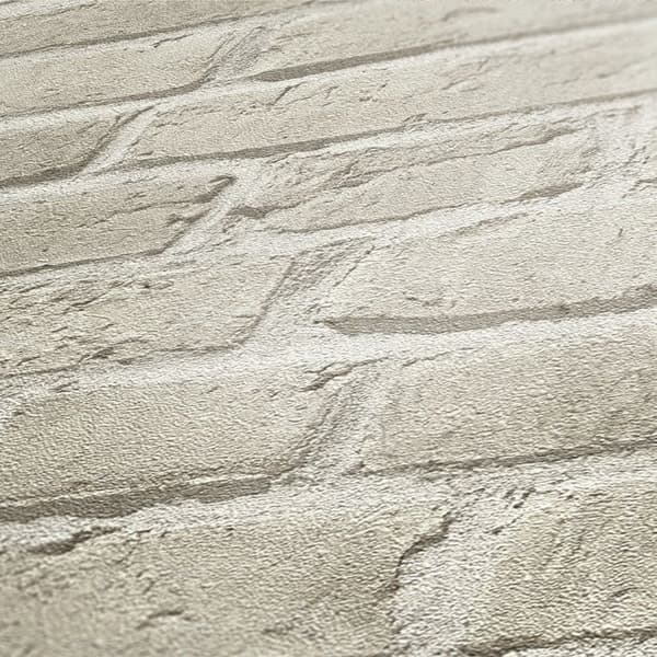 Tapeter - A.S. CREATION - SP04444 - Beige - Non-woven - Sten- och tegelimitation