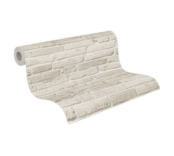 Tapeter - A.S. CREATION - SP04444 - Beige - Non-woven - Sten- och tegelimitation