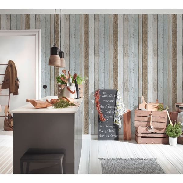 A.S. Creation Il Decoro 899927 tapet papper imitation trä 0,53 m x 10,05 m grå