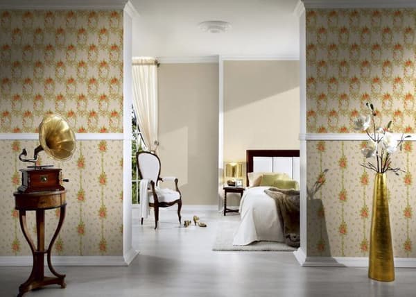 A.S. Creation Château 5 344991 non-woven tapet blommig 0.53 m x 10.05 m beige