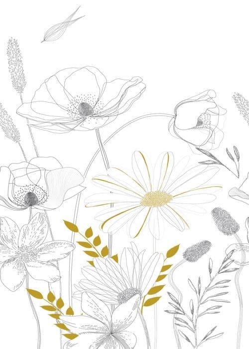 Tapet - AS CREATION - Blommig - Vit - Vinyltapet - 0.53x8.40 m