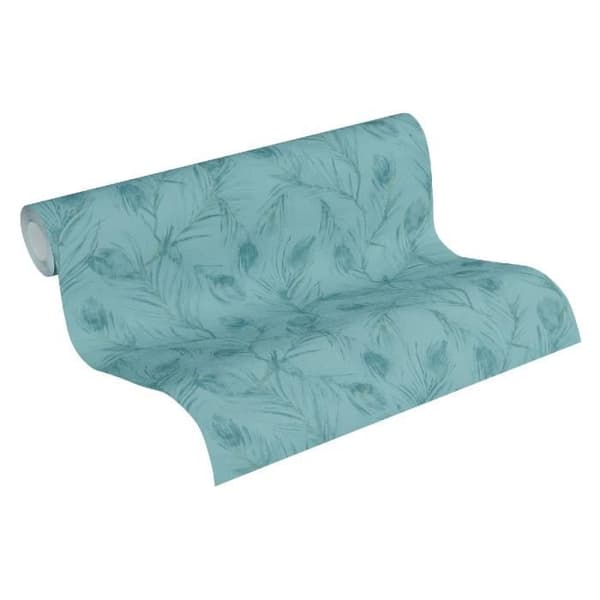 A.S. Creation Exotic Life 373673 non-woven tapet natur 0.53 m x 10.05 m blå