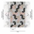 Miniatyrbild 3 av 4: Panoramic - A.S. CREATION - The Wall 2 - Vinyltapet på non-woven - Geometrisk - Vit