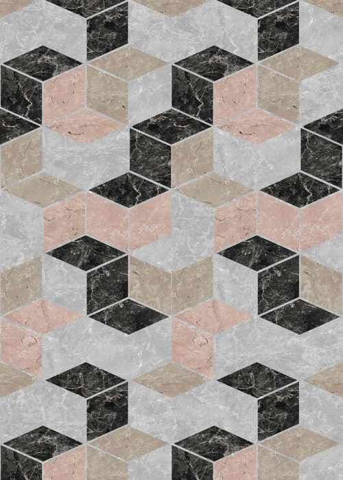 Panoramic - A.S. CREATION - The Wall 2 - Vinyltapet på non-woven - Geometrisk - Vit