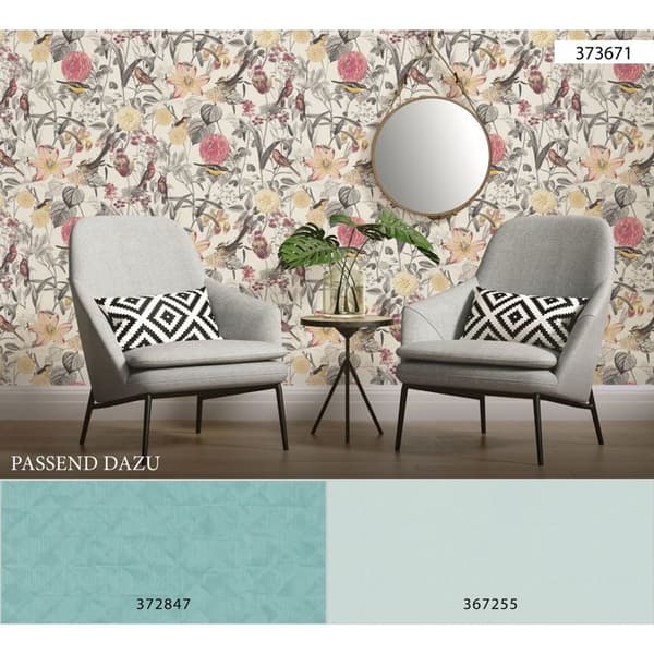A.S. Creation Exotic Life 372847 non-woven tapet enfärgad 0.53 m x 10.05 m blå