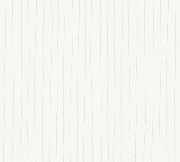 A.S. Creation Meistervlies 320041 tapet non-woven med ränder 0.53 m x 10.05 m vit