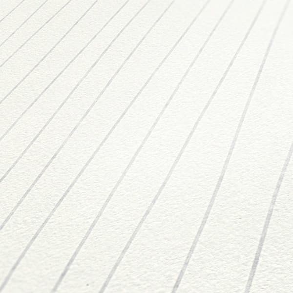 A.S. Creation Meistervlies 320041 tapet non-woven med ränder 0.53 m x 10.05 m vit