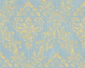 Miniatyrbild 5 av 6: A.S. Creation Metallic Silk 306595 non-woven tapet barock 0.53 m x 10.05 m blå