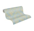 Miniatyrbild 6 av 6: A.S. Creation Metallic Silk 306595 non-woven tapet barock 0.53 m x 10.05 m blå
