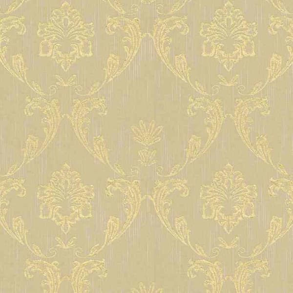 A.S. Creation Metallic Silk 306584 non-woven tapet barock 0.53 m x 10.05 m beige