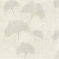 Miniatyrbild 1 av 4: Vinyltapet på non-woven - Botanisk - Ginkgo-blad beige silver - Rulle(r)
