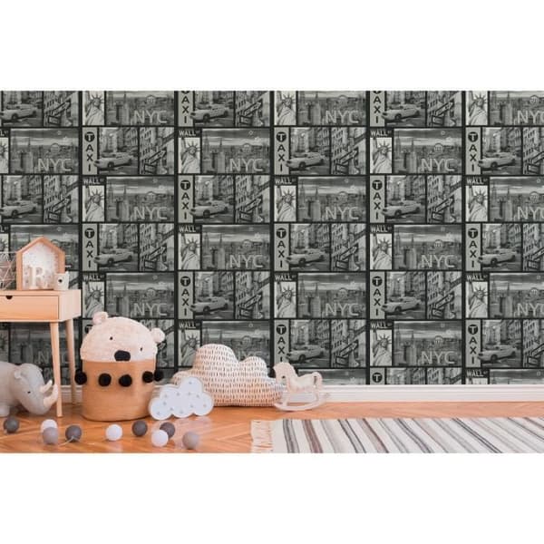 A.S. Creation Boys &amp; Girls 6 | 300452 | tapetpapper design &amp; mönster | grå