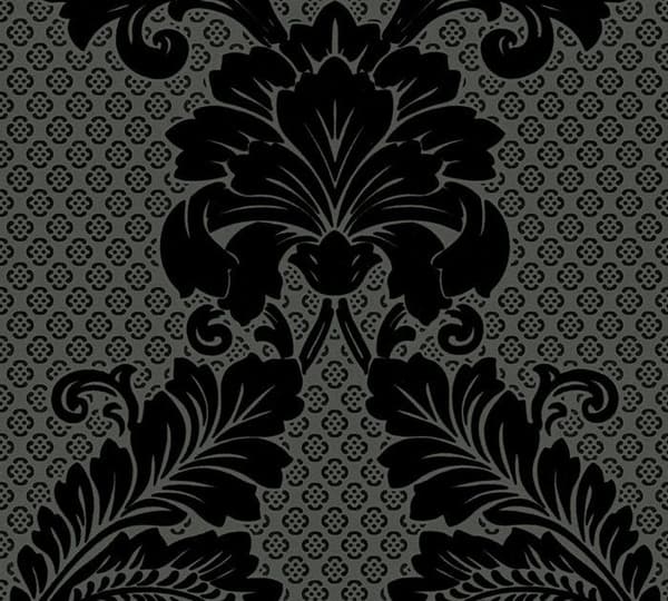A.S. Creation Lyxigt tapet 305445 non-woven barock 0.53 m x 10.05 m svart