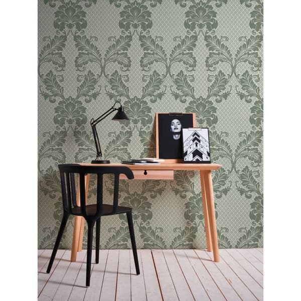 A.S. Creation lyxigt tapet 305443 non-woven barock 0.53 m x 10.05 m grön