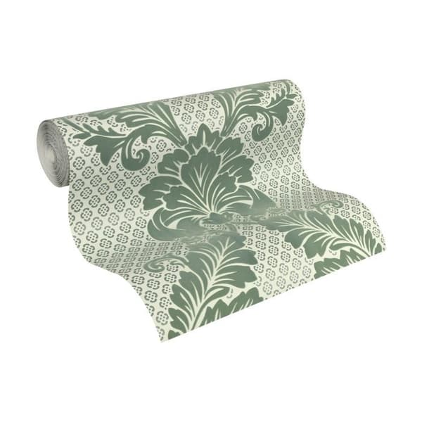 A.S. Creation lyxigt tapet 305443 non-woven barock 0.53 m x 10.05 m grön