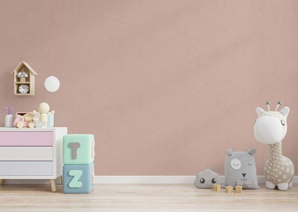 Enfärgat tapet M1-No.1082 Non-woven tapet Rosa enfärgat tapet Enfärgat