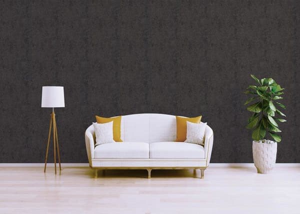 Enkelfärgad Tapet M1-No.1086 Non-woven Svart Enkelfärgad Tapet