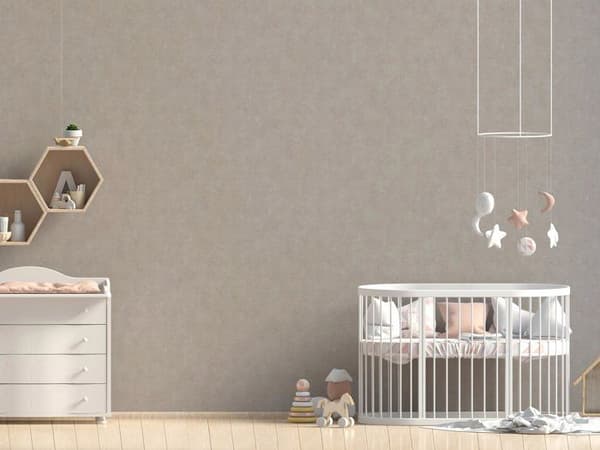 Enfärgad tapet M1-No.1065 Brunt non-woven tapet enfärgad Enfärgad